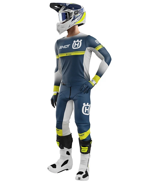 Shot Aerolite LE Husqvarna Blue мотоштаны