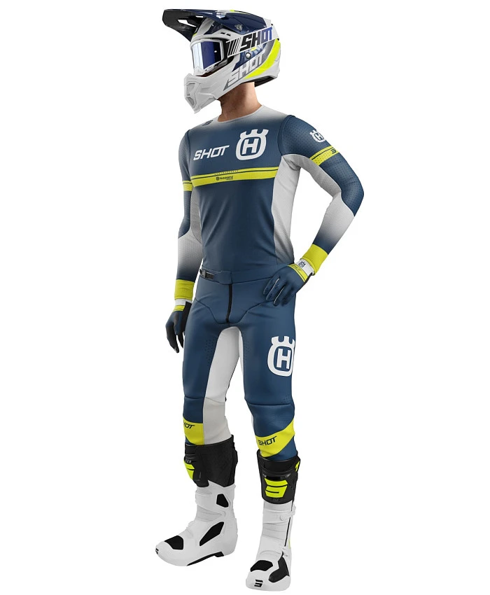 Shot Aerolite LE Husqvarna Blue мотоштаны