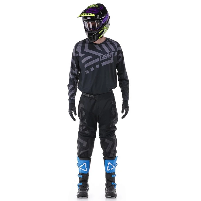 Leatt 3.5 Ride Kit 2024 Stealth комплект мотоштаны + джерси