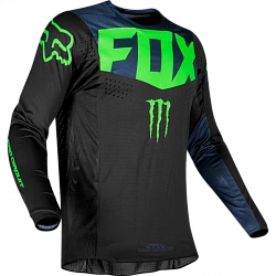 Fox Racing 360 PC джерси, сине-черно-салатовый