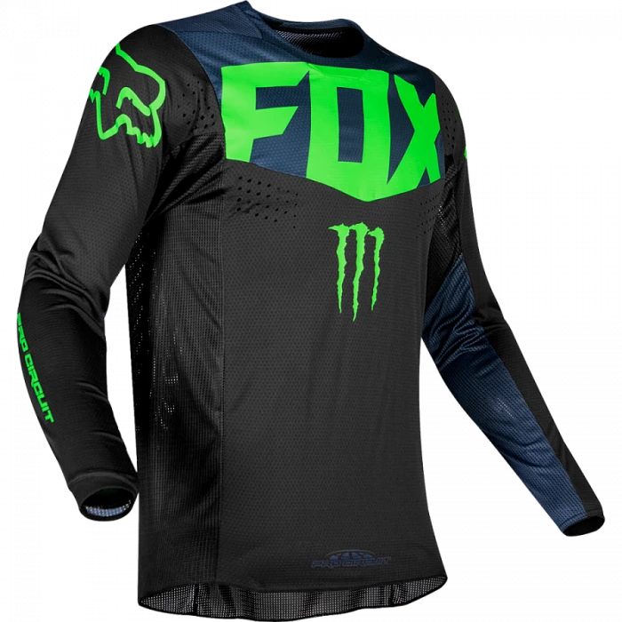 Fox Racing 360 PC джерси, сине-черно-салатовый
