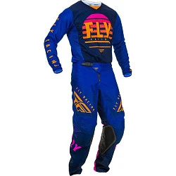 Fly Racing Kinetic K220 2020 комплект, сине-оранжевый