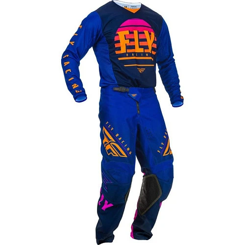 Fly Racing Kinetic K220 2020 комплект, сине-оранжевый