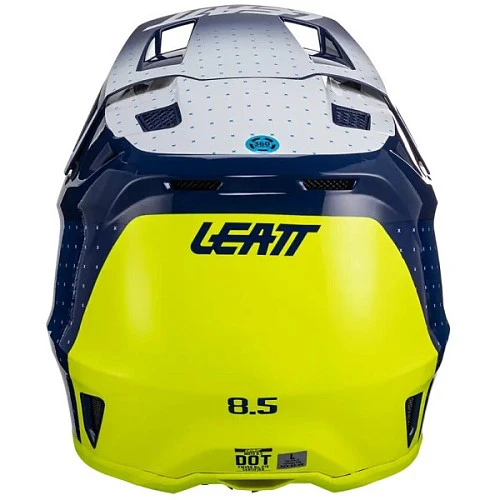 Leatt Kit Moto 8.5 V24 Blue шлем кроссовый + Velocity 5.5 мотоочки, синий