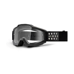 100% Accuri Rollerball мотоочки, черный, прозрачная линза