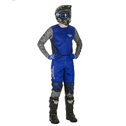 Fly Racing Kinetic K121 2021 комплект, сине-фиолетово-серый