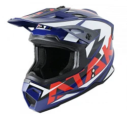 Ataki JK801 Rampage шлем кроссовый, сине-красный