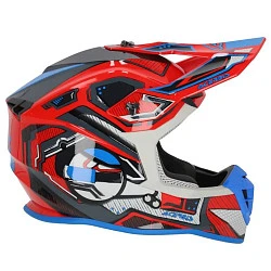 Acerbis Linear 22-06 Red/Blue шлем внедорожный