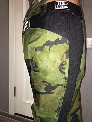 Blind Pigeon мотоштаны эндуро, зеленый камуфляж