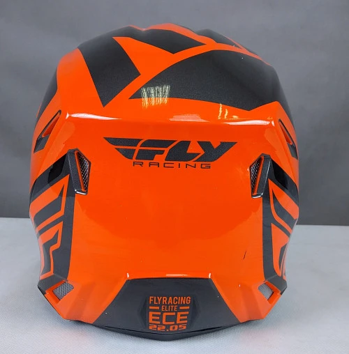 Fly Racing Elite Vigilant шлем кроссовый подростковый, оранжево-черный (уценка)