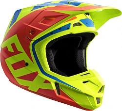 Fox Racing V2 Nirv шлем кроссовый, желто-синий