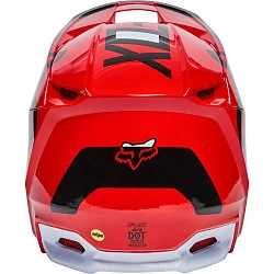 Fox Racing V1 Lux 2022 Flow Red шлем кроссовый