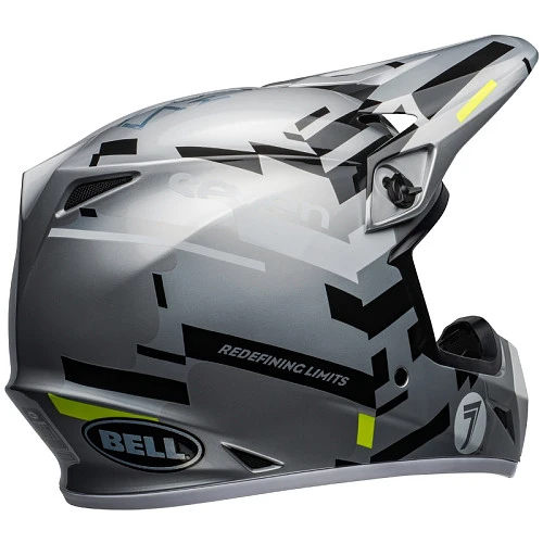 Bell MX9 Mips Seven Equalizer Gloss шлем кроссовый, серо-черно-желтый