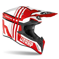 Airoh Wraap Broken шлем внедорожный, красно-белый