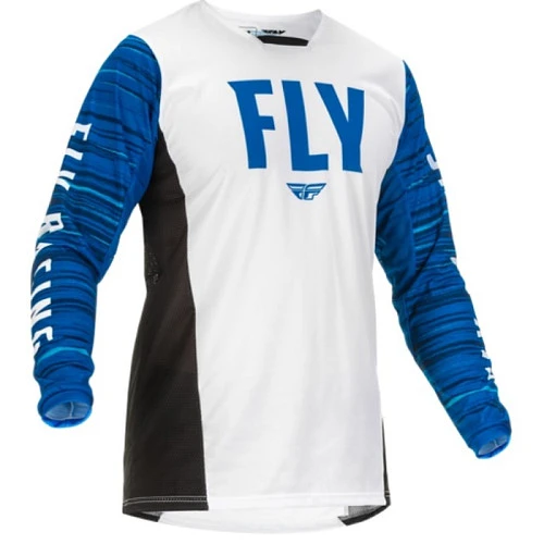 Fly Racing Kinetic Wave джерси, бело-синий