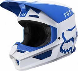 Fox Racing V1 Mata 2019 шлем кроссовый, сине-белый