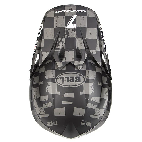 Bell MX-9 Mips Seven Checkmate шлем кроссовый, серо-черный матовый