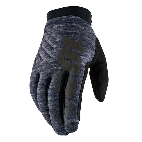 100% Brisker 2025 Heather Grey мотоперчатки, серый