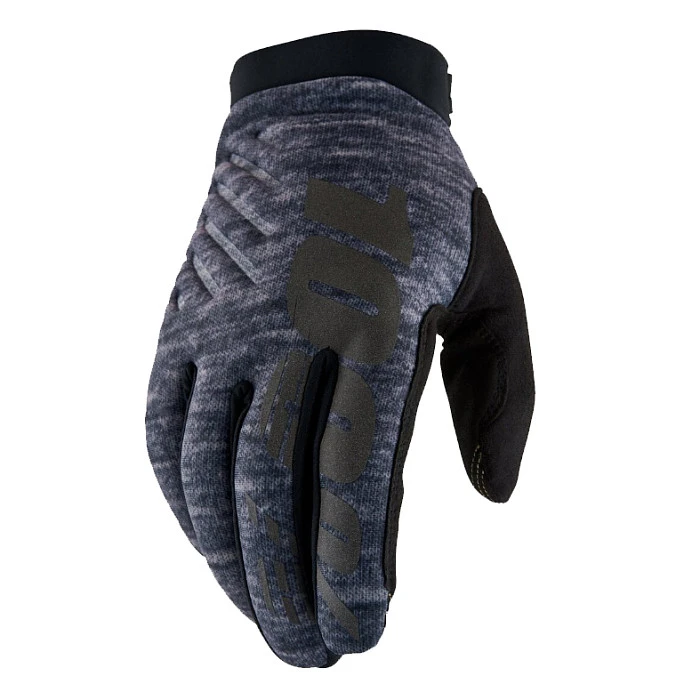 100% Brisker 2025 Heather Grey мотоперчатки, серый