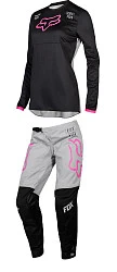 Fox Racing 180 Mata Youth Girls 2019 комплект подростковый, черно-серо-розовый