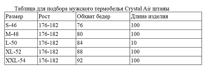 Hyperlook Crystal Air термобелье охлаждающее, штаны, черный