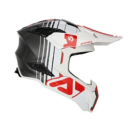 Acerbis Airstrike-C White/Red шлем внедорожный, бело-красный