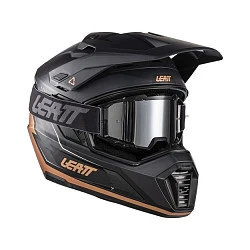 Leatt Kit ADV 7.5 Black/Bronze шлем + Vizion 2.5 мотоочки, черный