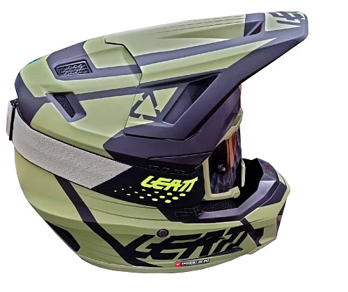 Leatt Kit Moto 7.5 V22 Cactus шлем кроссовый + Velocity 4.5 мотоочки