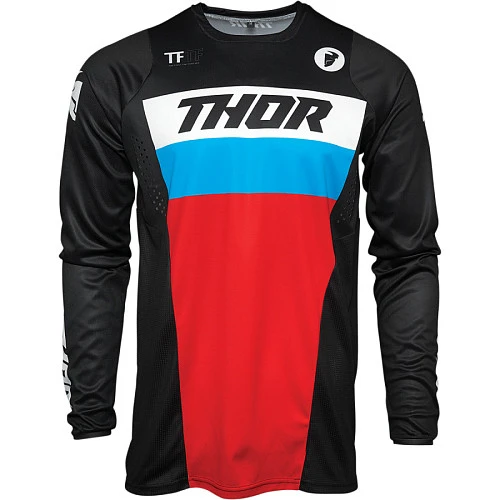 Thor Pulse Racer Black/Red/Blue джерси, черно-красно-синий