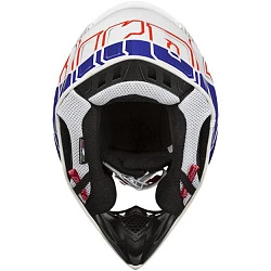 Airoh Aviator 2.2 Check Sand шлем внедорожный, сине-бело-золотой