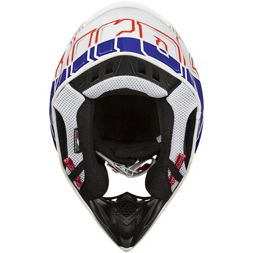 Airoh Aviator 2.2 Check Sand шлем внедорожный, сине-бело-золотой