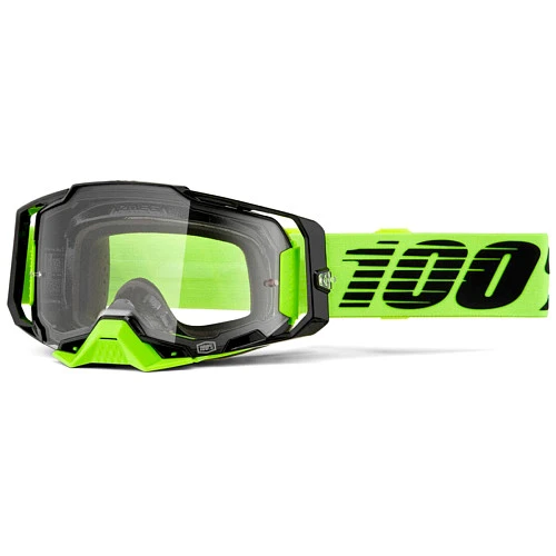 100% Armega Neon Yellow / Clear мотоочки