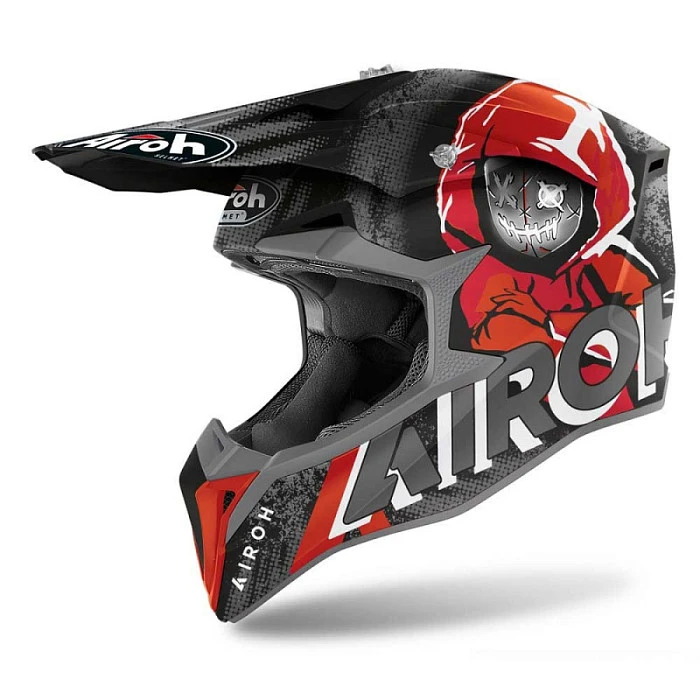 Airoh Wraap Alien Red Matt шлем внедорожный