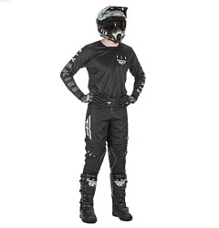 Fly Racing Kinetic K121 2021 комплект, черно-белый