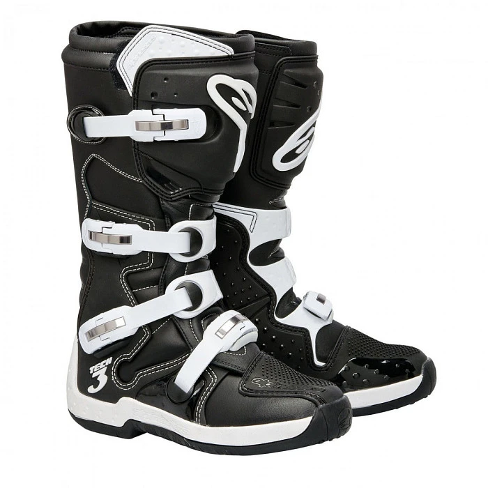 Alpinestars Tech 3 мотоботы кроссовые, черно-белый