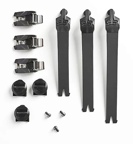 Fox Comp 2019 Strap Kit/Buckle/Pass стрепы к мотоботам с застежками, черный (3 шт.)
