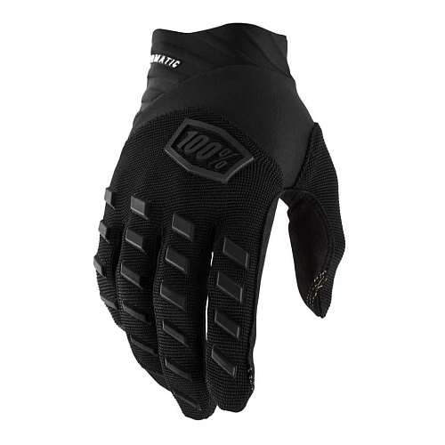 100% Airmatic Youth Black/Charcoal мотоперчатки подростковые, черный