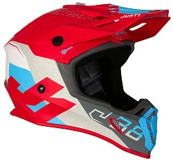 Just1 J38 Korner шлем кроссовый, сине-красный