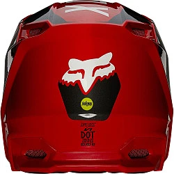 Fox Racing V1 Revn Flame Red шлем кроссовый