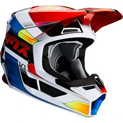 Fox Racing V1 Yorr 2020 шлем кроссовый, сине-красный