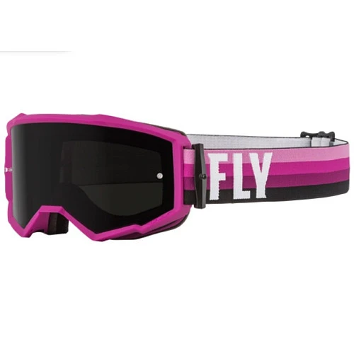 Fly Racing Zone 2022 мотоочки, розово-черный, черная тонированная линза