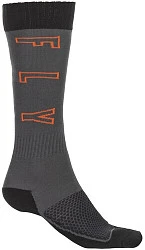 Fly Racing MX Youth Thick мотоноски подростковые, серо-черно-оранжевый