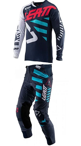 Leatt GPX 5.5 2019 комплект, черно-голубой
