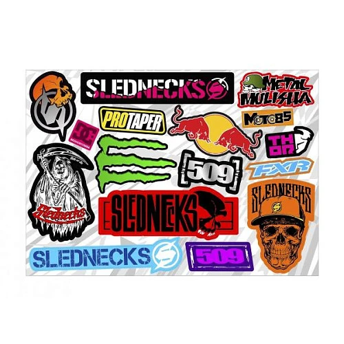 Набор наклеек А4 Slednecks