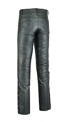 First M8035 Кожаные штаны на клепках, черный