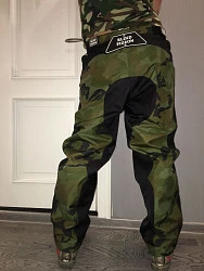 Blind Pigeon мотоштаны эндуро, зеленый камуфляж