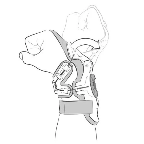 Mobius X8 Wrist Brace защита запястья, бело-черно-желтый