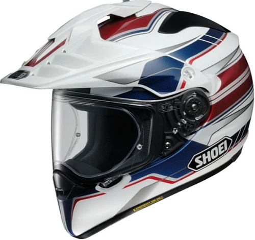 Shoei Hornet ADV NAVIGATE TC-2 PinLock шлем эндуро, бело-сине-красный