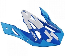 Just1 J18 Pulsar козырек к шлему, сине-белый