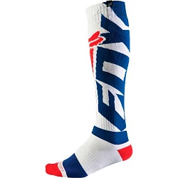 Fox Coolmax Shiv Thick мотоноски, бело-синий